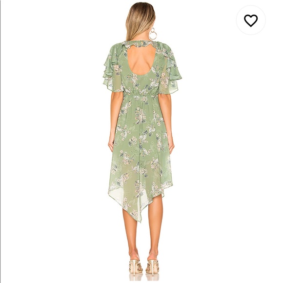 Cecilio Dress in Sage Floral - Picture 3 of 6